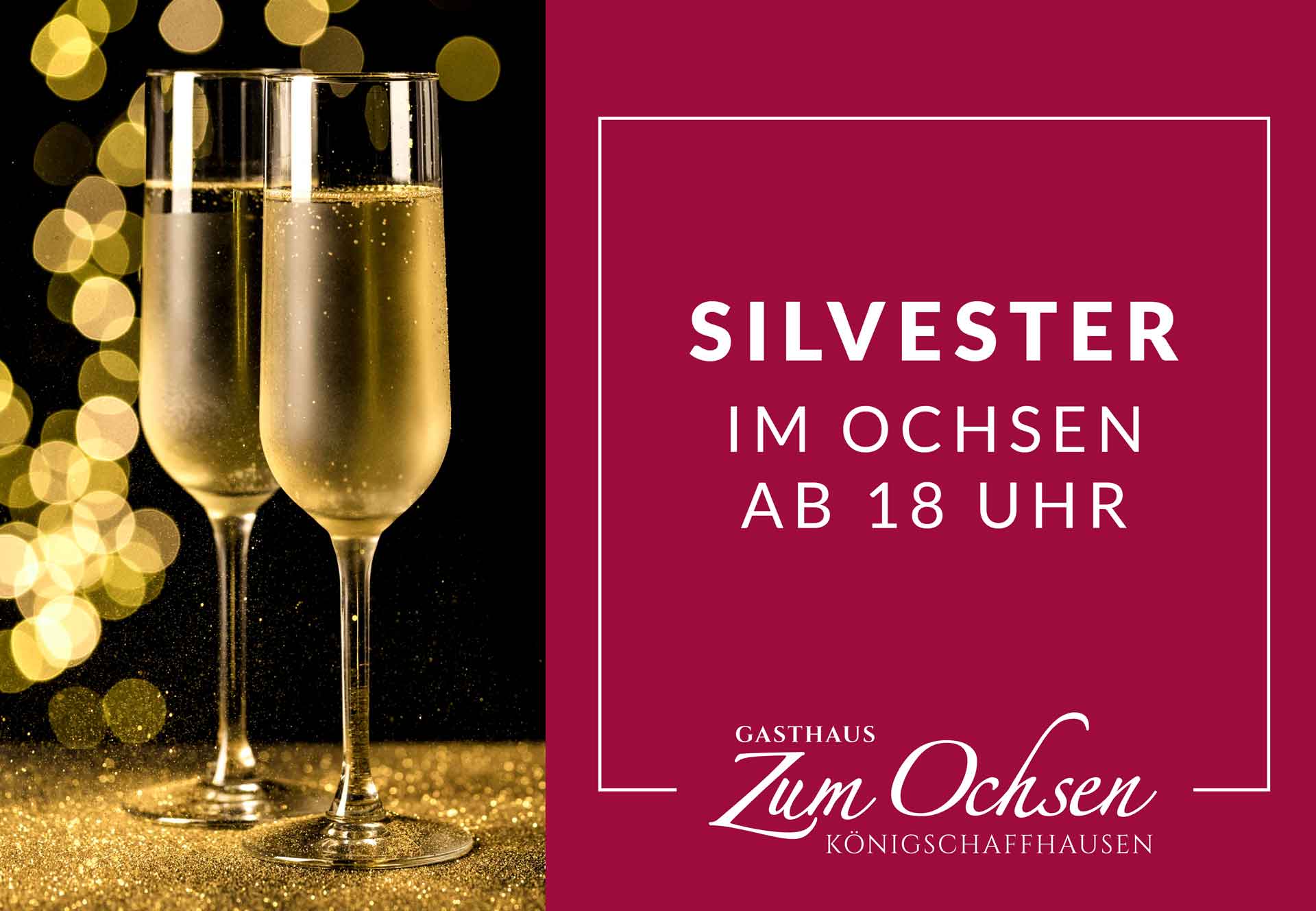 Silvester im Ochsen in Königschaffhausen am Kaiserstuhl
