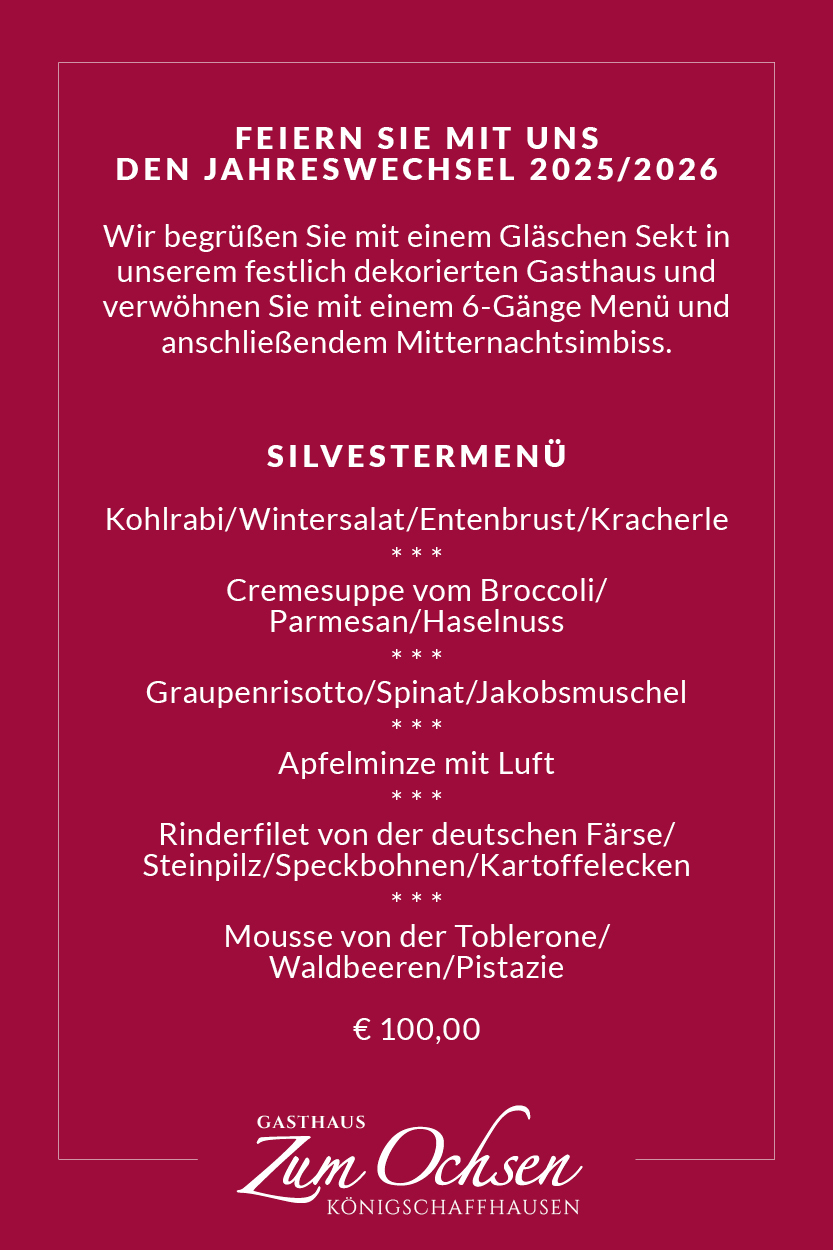 Silvestermenü 2025